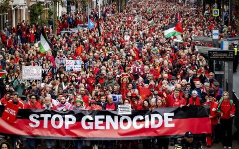 جمعية حنظلة – بلجيكا تشارك في مؤتمر عالمي حول الفاشية وتؤكد مركزية فلسطين في الصراع الأممي